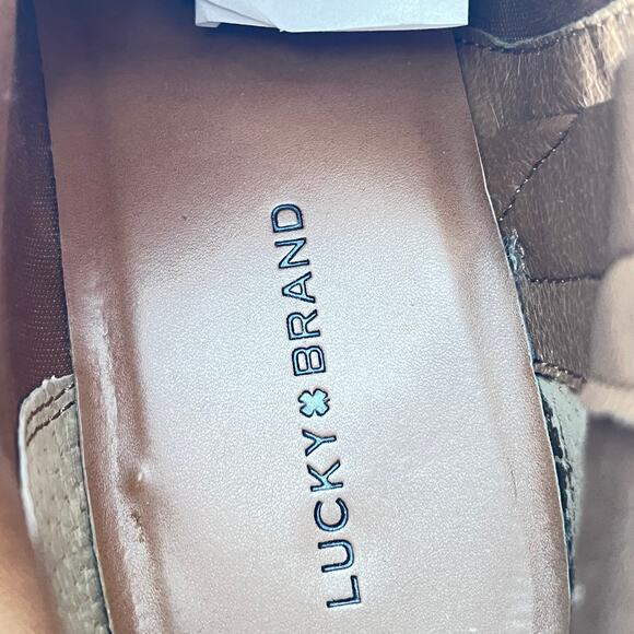 LUCKY BRAND Woman's Tan Suede Booties 10/42   Western Retro Grunge - Picture 8 of 9